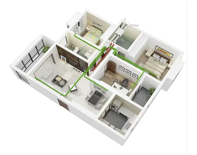 تطبيقات مروحة الطرد المركزي المنحنية Backaward